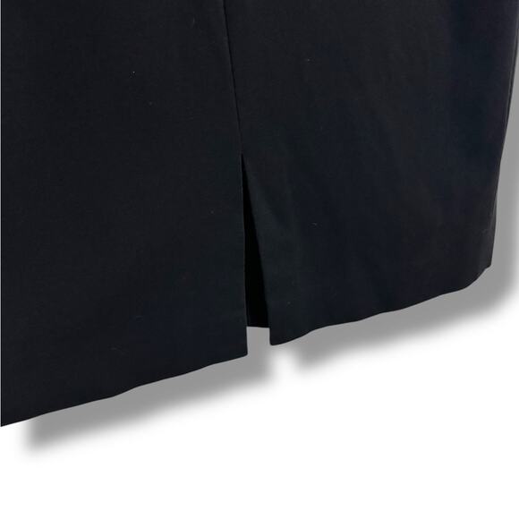 M.M. Lafleur black pencil skirt with front slit size 16 - Picture 4 of 8